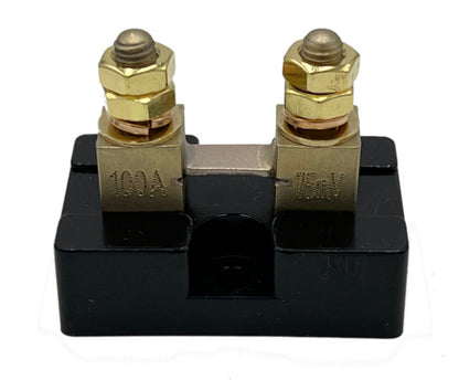 100A / 75mV Shunt with Mounting Base, 0.25%