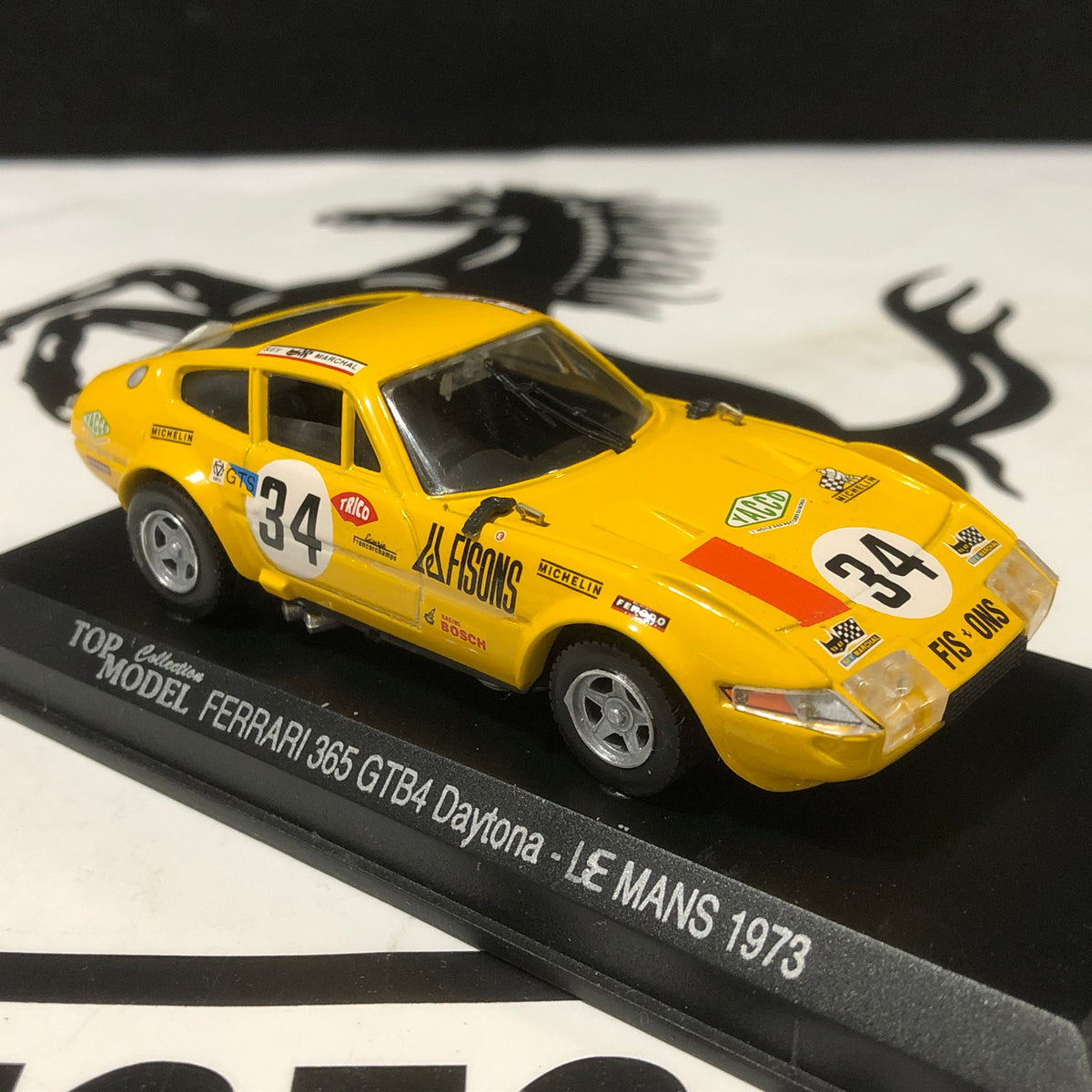 Ferrari 365 GTB/4 Comp Daytona N 34 Le Mans 1973 by Top Model 1:43 (tmc012)