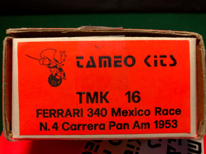 Ferrari 340 Mexico Vignale Coupe Carrera Panamericana 1953, by Tameo 1:43 (TMK16)