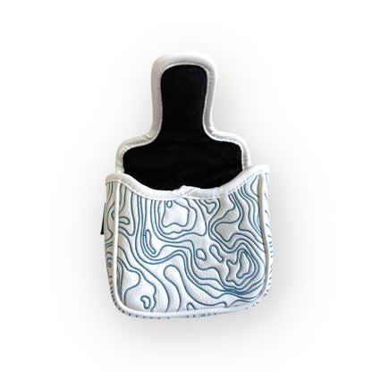 Topographic Edition - Pure White / Embroidered Carolina Blue