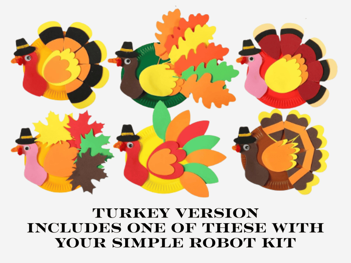 Simple Robot Kit: 2 x Metal Servo Motor Control STEM Craft Robot Kit For Kids  (Ages 6-10)