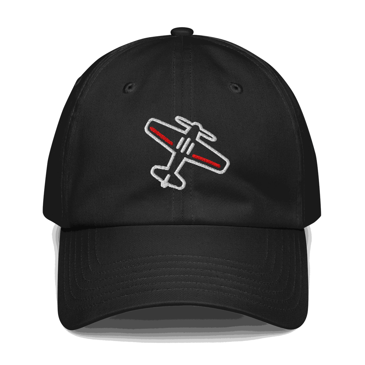 Airplane silhouette baseball cap - Adjustable Airplane Embroidered Cap Aviation Pilot Hat — photo 1 of 4