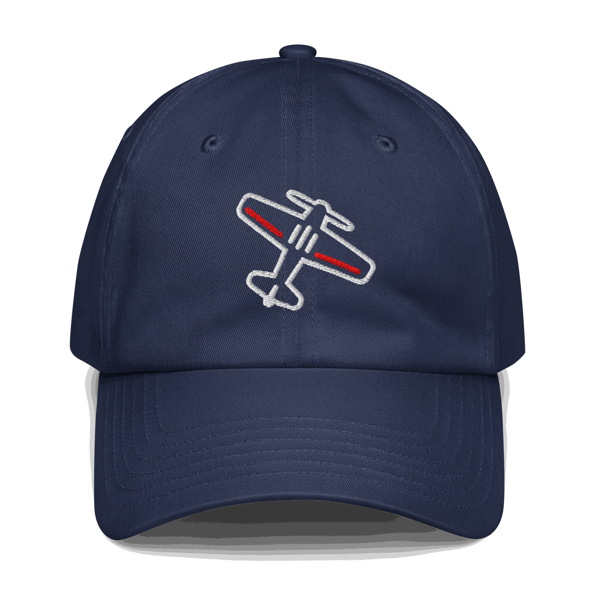 Airplane silhouette baseball cap - Adjustable Airplane Embroidered Cap Aviation Pilot Hat — photo 3 of 4