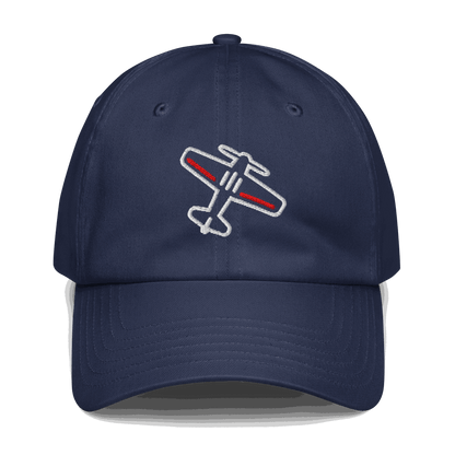 Airplane silhouette baseball cap - Adjustable Airplane Embroidered Cap Aviation Pilot Hat — photo 3 of 4