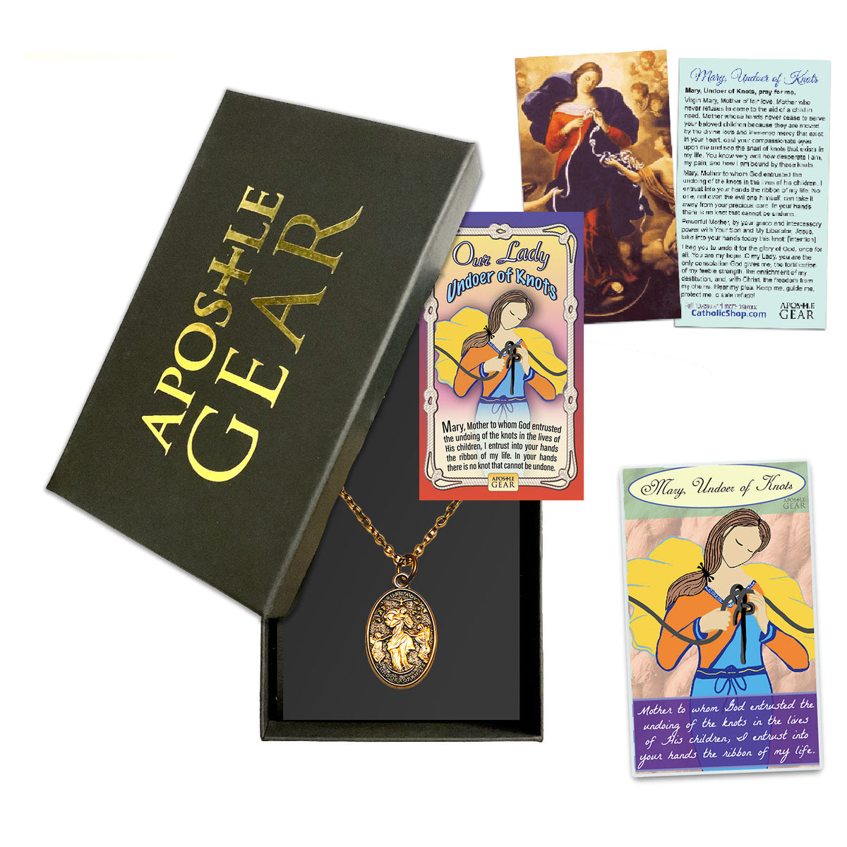 Vintage Our Lady Undoer of Knots Medal - 1-inch