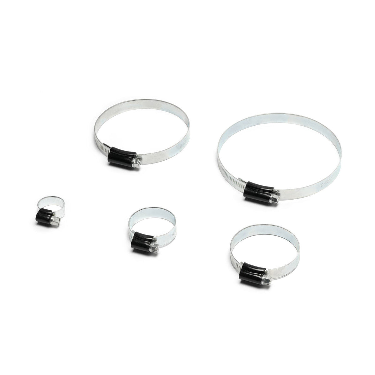 HD Hose Clamps, black - pack of 5