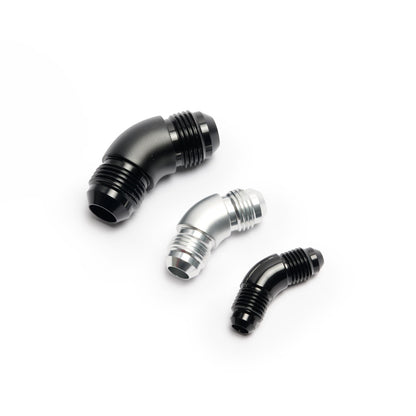 Union Adapter High Flow -AN Male to Male - 45°