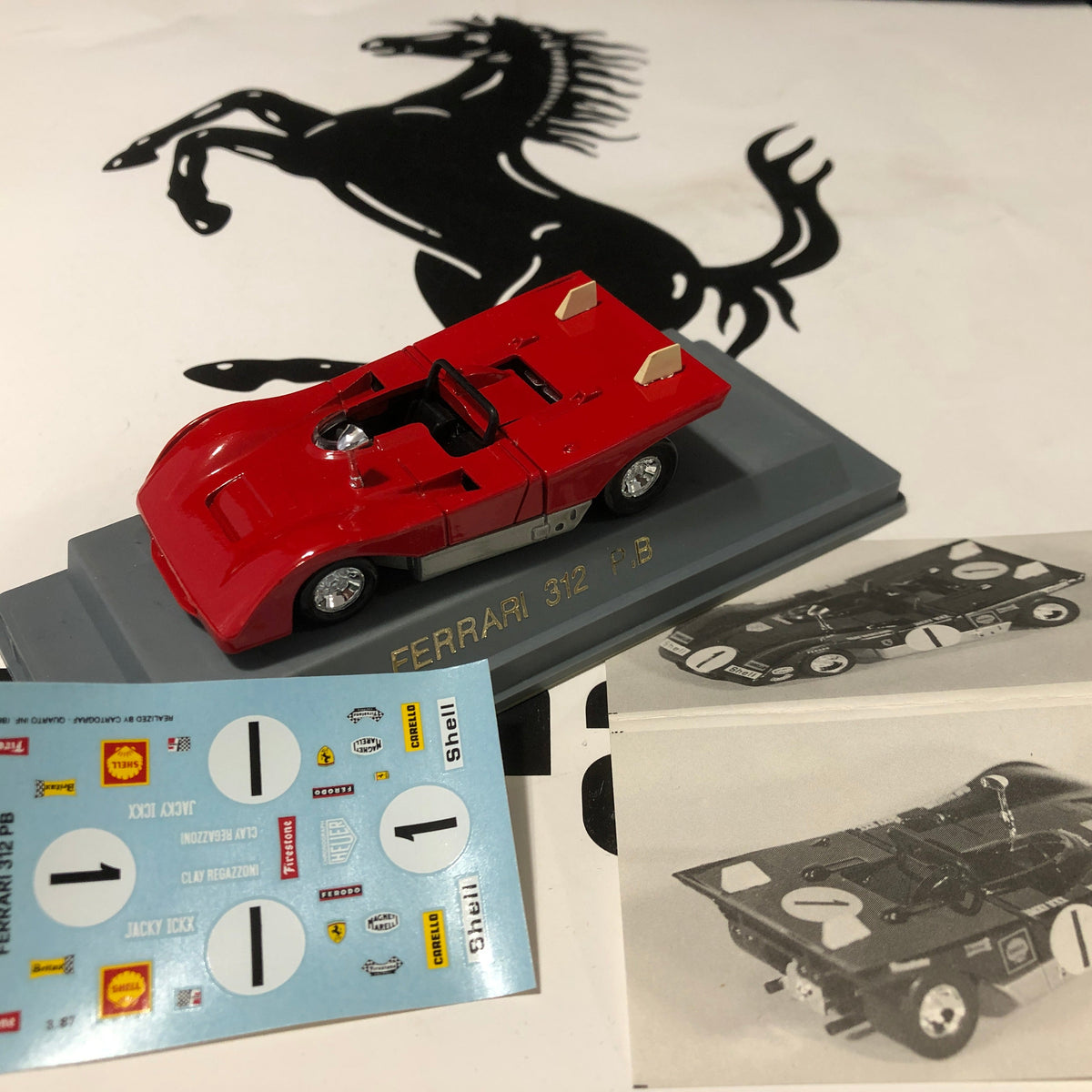 Ferrari 312 PB N 1 Clay Regazzoni 1971 Spa by Verem 1:43 (610)(Decals)