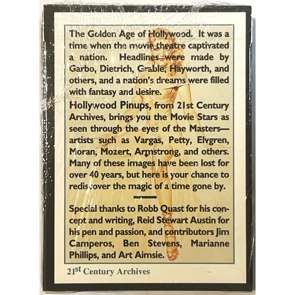 1995 Hollywood Pinups Trading Card Set – Versiegeltes Box-Set von 21st Century Archives