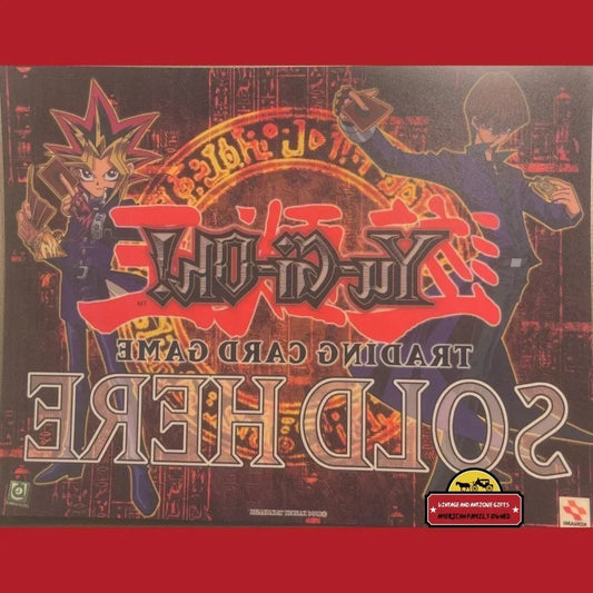 Vintage Yu‑Gi‑Oh „Trading Card Game Sold Here“ Fenstersticker 🃏🪟 GameStop Hobby Store Display