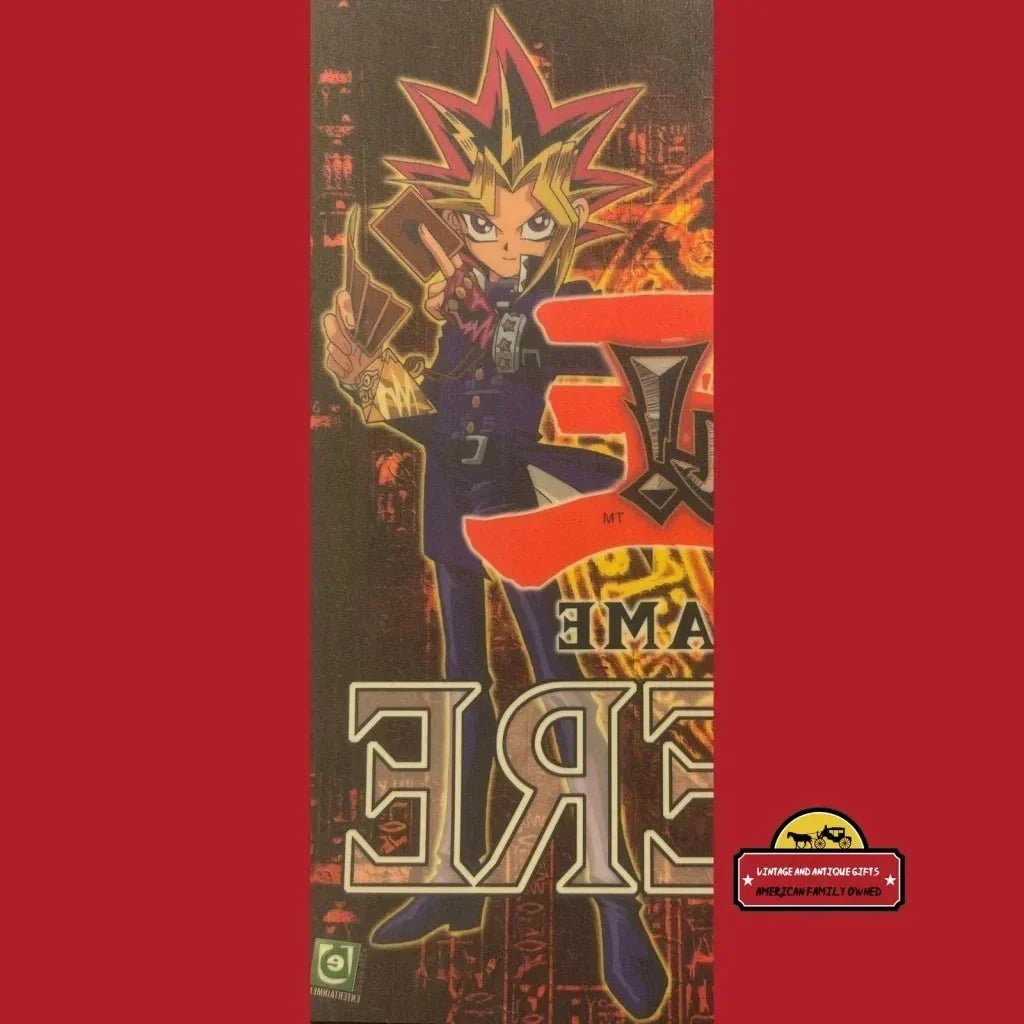 Vintage Yu‑Gi‑Oh “Trading Card Game Sold Here” Window Cling 🃏🪟 GameStop Hobby Store Display