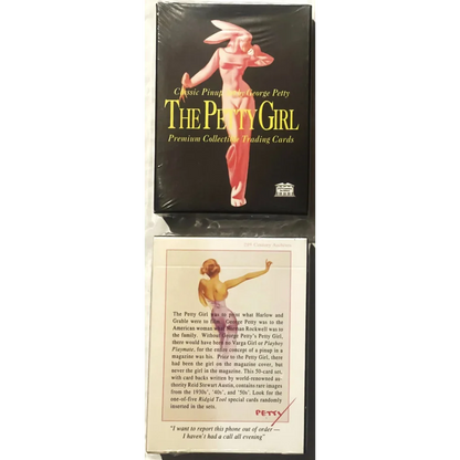 Combo Vintage 1994–1995 The George Petty Girl I y II Set Completo de Tarjetas — Sellado, Nuevo y Sin Uso