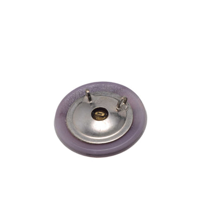 Czech Glass Dragonfly Button 31mm - Purple Amethyst with Bronze Detailing