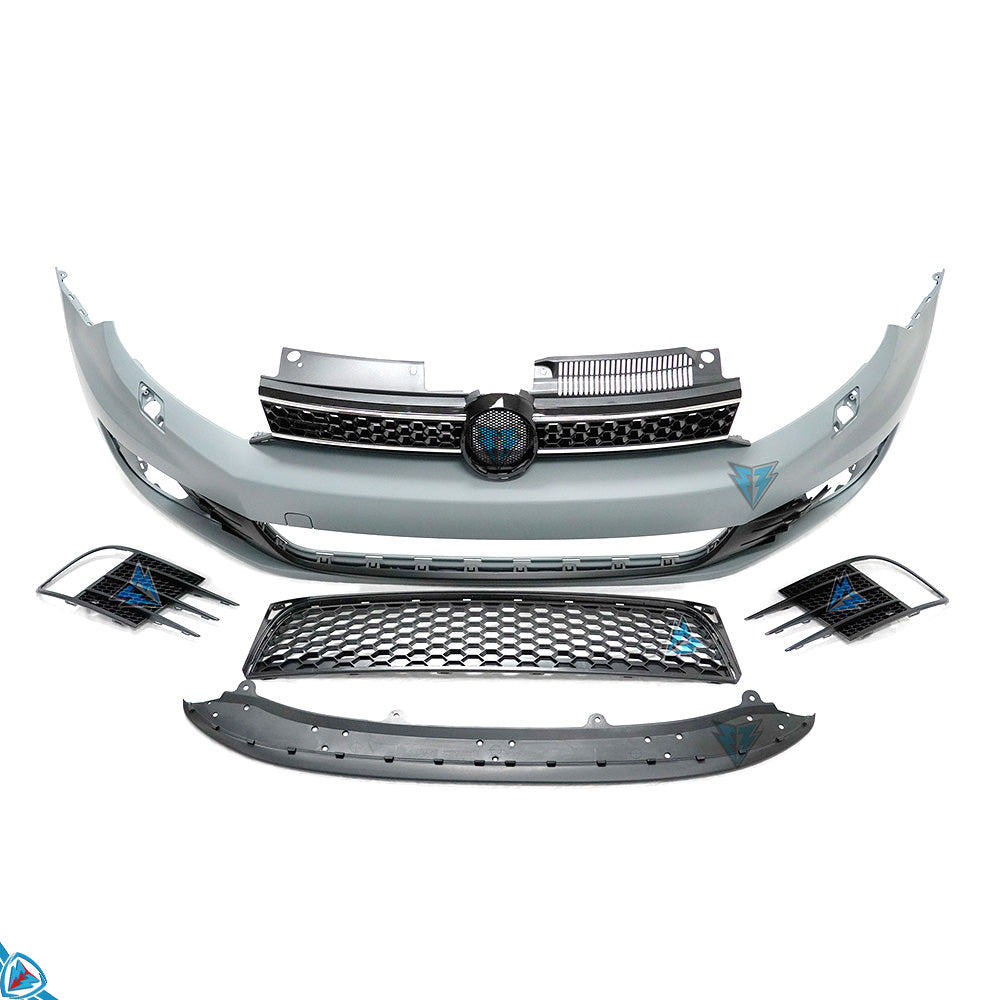 2010-2014 Volkswagen Golf (MK6) GTI Style Polypropylene Front Bumper Conversion Kit | E3Tuning — photo 1 of 10