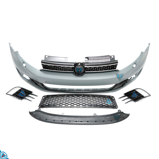 2010-2014 Volkswagen Golf (MK6) GTI Style Polypropylene Front Bumper Conversion Kit | E3Tuning — photo 1 of 10