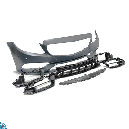 2019-2021 Mercedes-Benz C-Class Facelift (W205) C63 AMG Style Polypropylene Front Bumper Conversion Kit | E3Tuning — photo 1 of 10