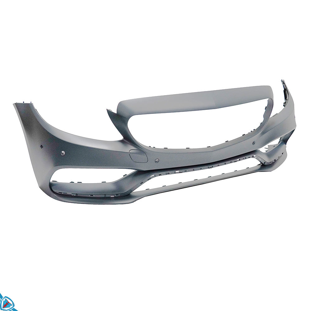 2015-2018 Mercedes-Benz C-Class Pre-Facelift (W205) C63 AMG Style Polypropylene Front Bumper Conversion Kit | E3Tuning — photo 2 of 10