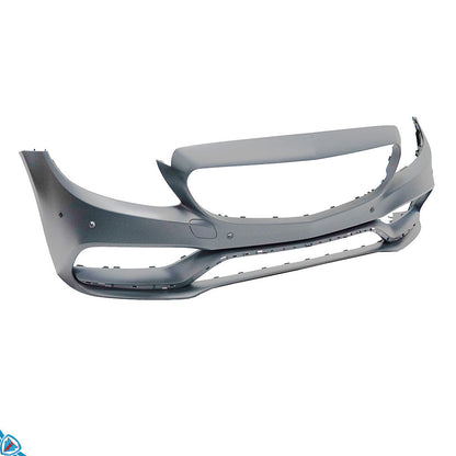 2015-2018 Mercedes-Benz C-Class Pre-Facelift (W205) C63 AMG Style Polypropylene Front Bumper Conversion Kit | E3Tuning — photo 2 of 10