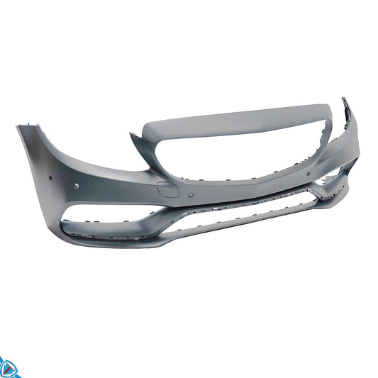 2015-2018 Mercedes-Benz C-Class Pre-Facelift (W205) C63 AMG Style Polypropylene Front Bumper Conversion Kit | E3Tuning — photo 2 of 10