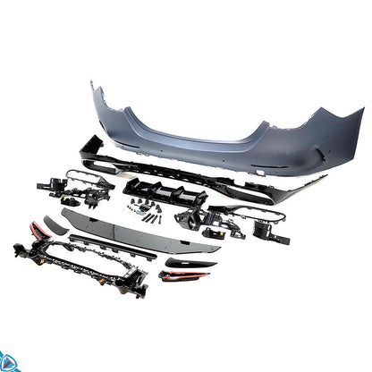 2022-2025 Mercedes-Benz C-Class Pre-Facelift (W206) C63 AMG Style Polypropylene Rear Bumper Conversion Kit | E3Tuning — photo 1 of 10