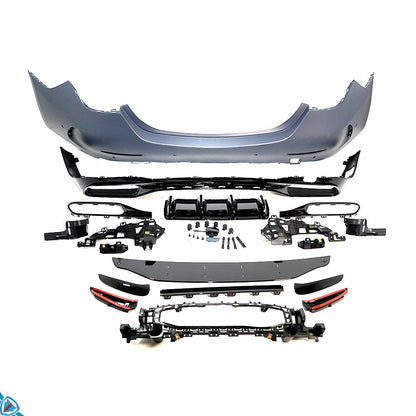 2022-2025 Mercedes-Benz C-Class Pre-Facelift (W206) C63 AMG Style Polypropylene Rear Bumper Conversion Kit | E3Tuning — photo 3 of 10