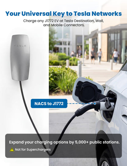 WenStorm NACS to J1772 Adapter for Tesla Wall Connector