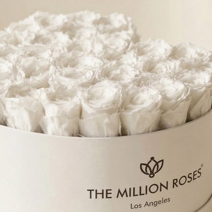 Heart White Box | White Roses