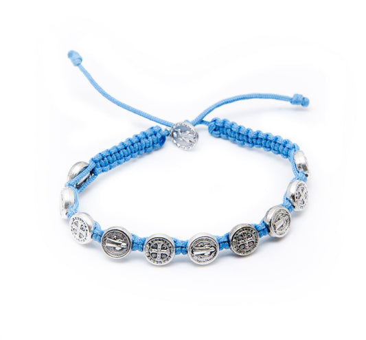 St. Benedict Bracelet - Light Blue