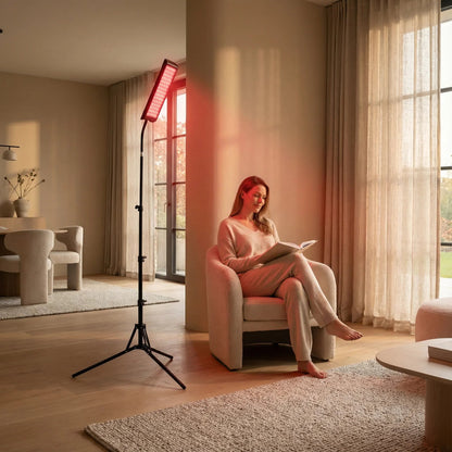 Nicebeam Sleep Healing Red Light Floor Lamp with Remote