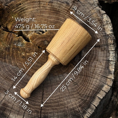 Wooden Mallet 16.75 oz for Woodworking and Carving