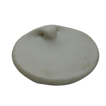 Ceramic Bird Focal Pendant - Glazed Brown Earth Tones - 45mm Oval Statement Piece