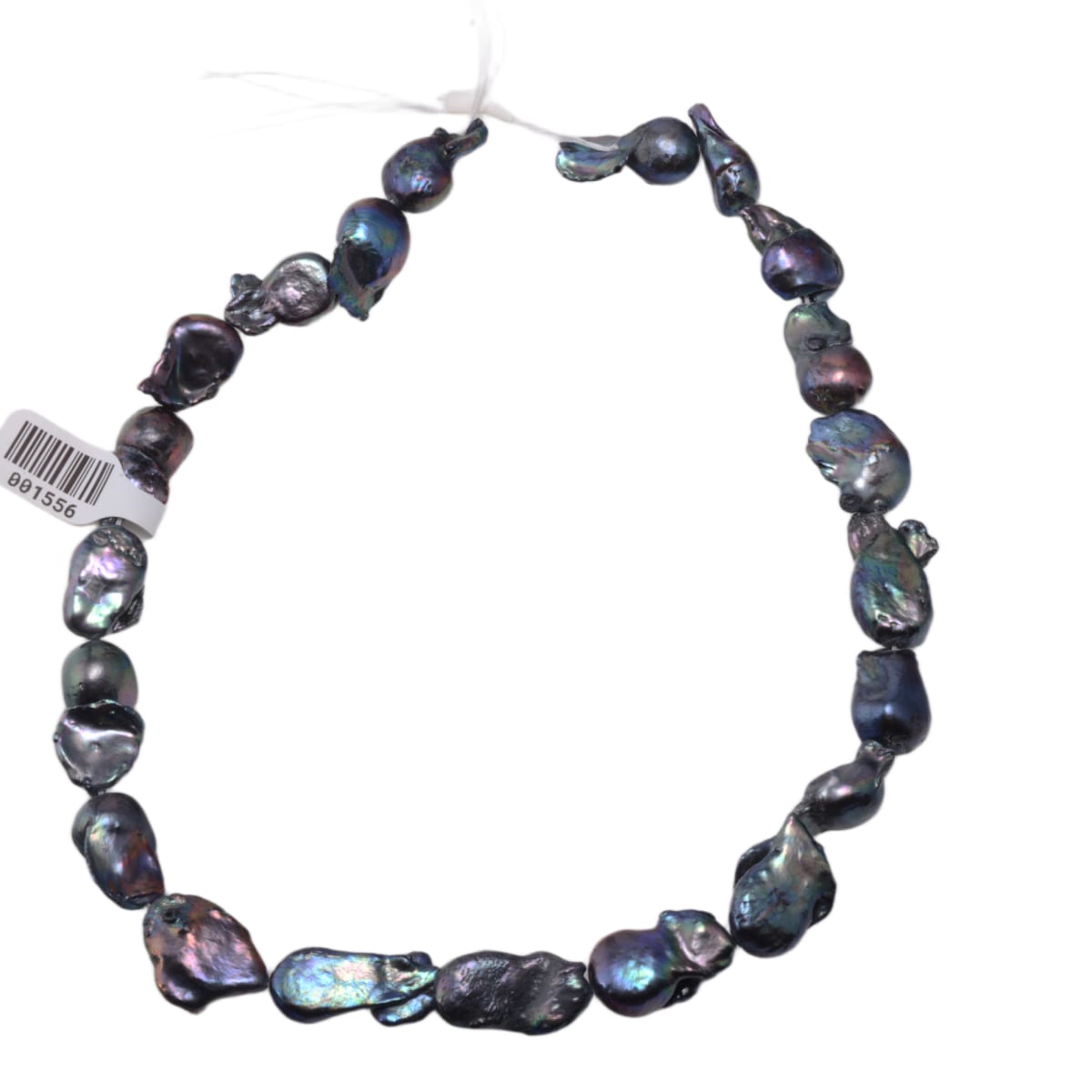 Freshwater Peacock Semi-Baroque Pearl Strand 15.5in