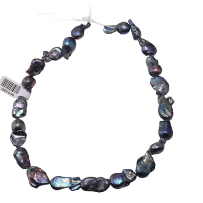 Freshwater Peacock Semi-Baroque Pearl Strand 15.5in