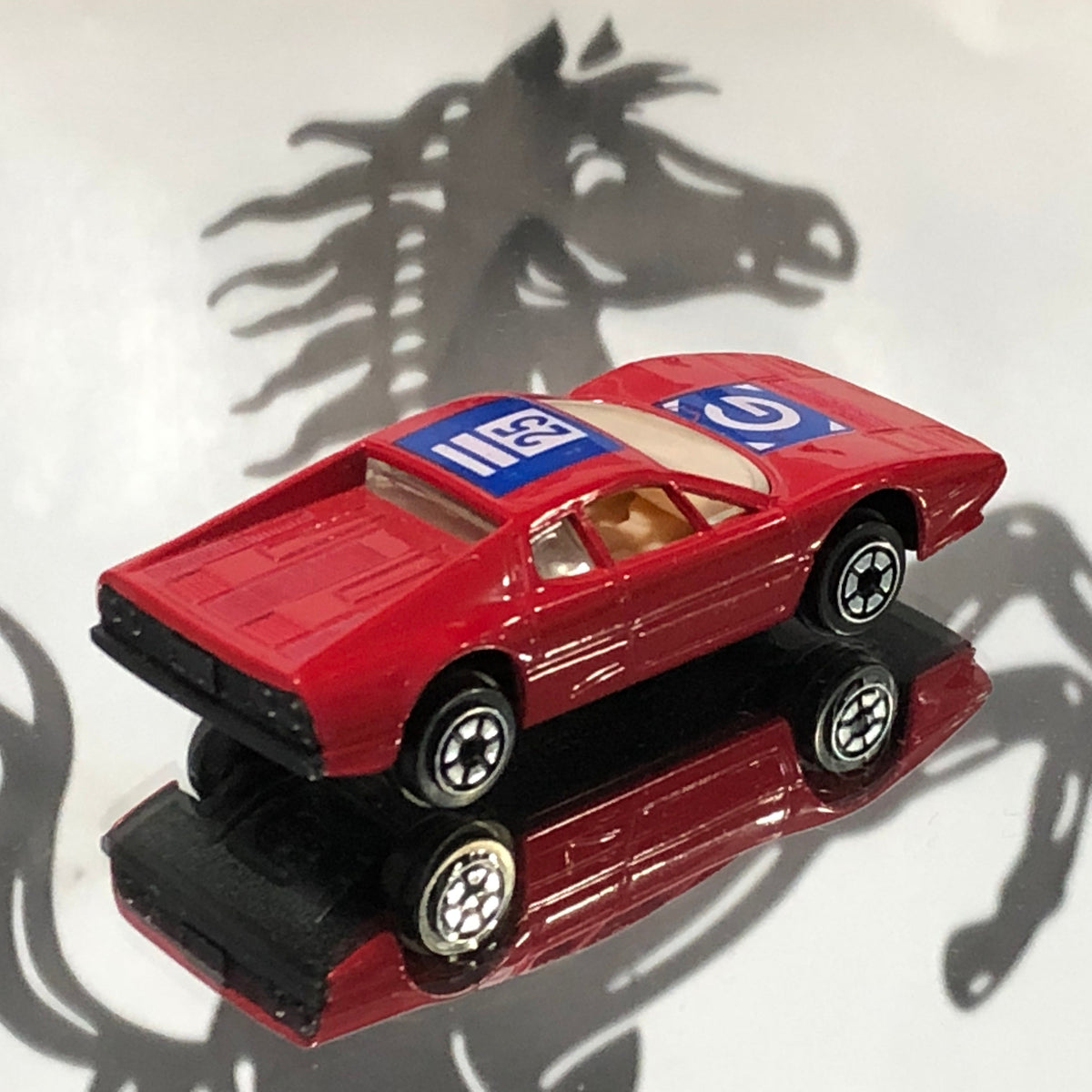 Ferrari 512 BB N 25 Red by Yatming 1:64 (1025)(No box)