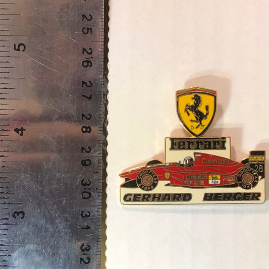 Ferrari 412 T 1/T2 F1 Gerhard Berger N 28 Vintage Lapel Pin