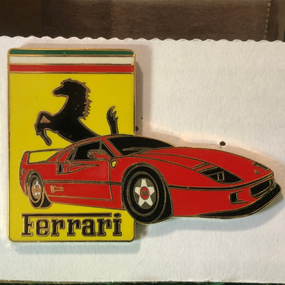 Ferrari F40 Oversize Vintage Lapel Pin