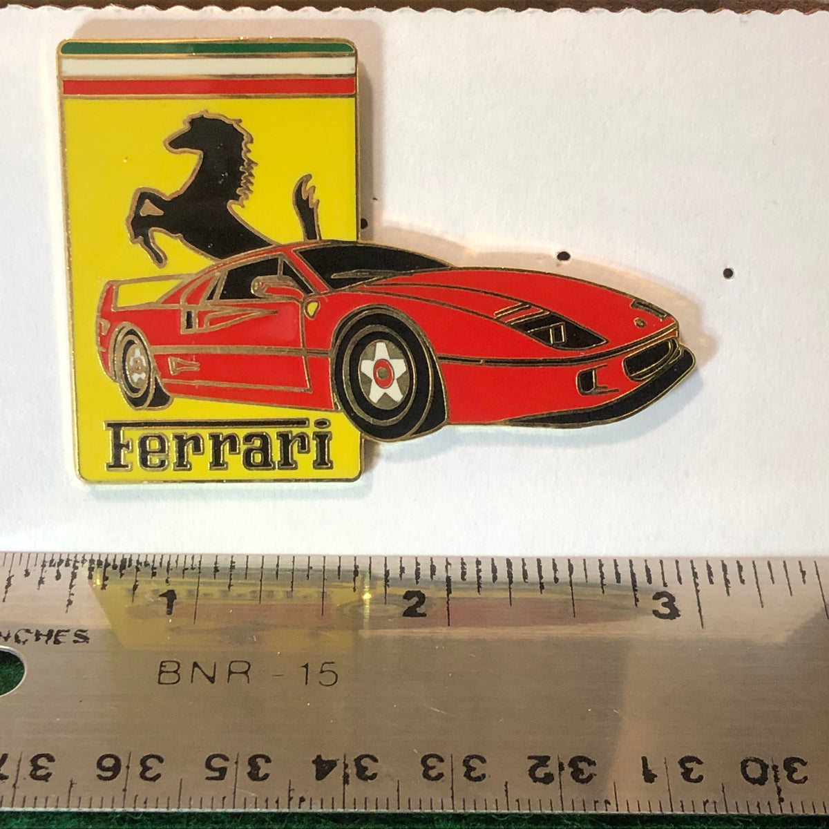Ferrari F40 Oversize Vintage Lapel Pin