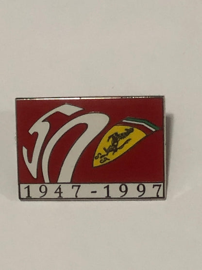 Ferrari 50 Years Lapel Pin 1947-1997