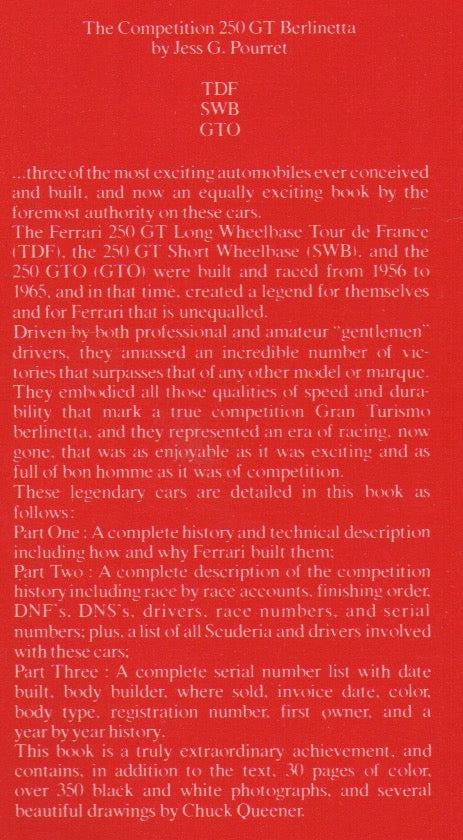 The Ferrari Legend - 250 GT Competition (J Pourret)(ND)