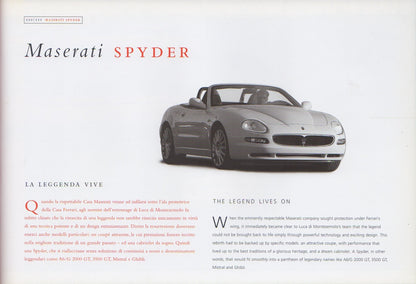 Maserati Spyder. La storia - The history (J Lewandowski)