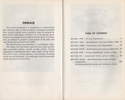 Ferrari Owners Handbook (Tanner)