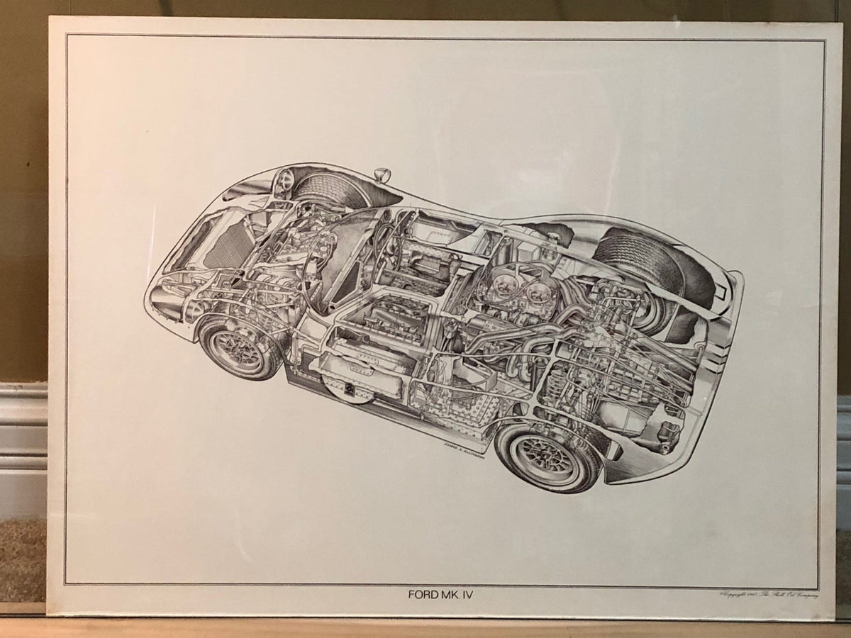 Ferrari 330/P4, Ford MK IV, Chaparral 2F - Cutaway 3 Poster Set - Issued by Shell