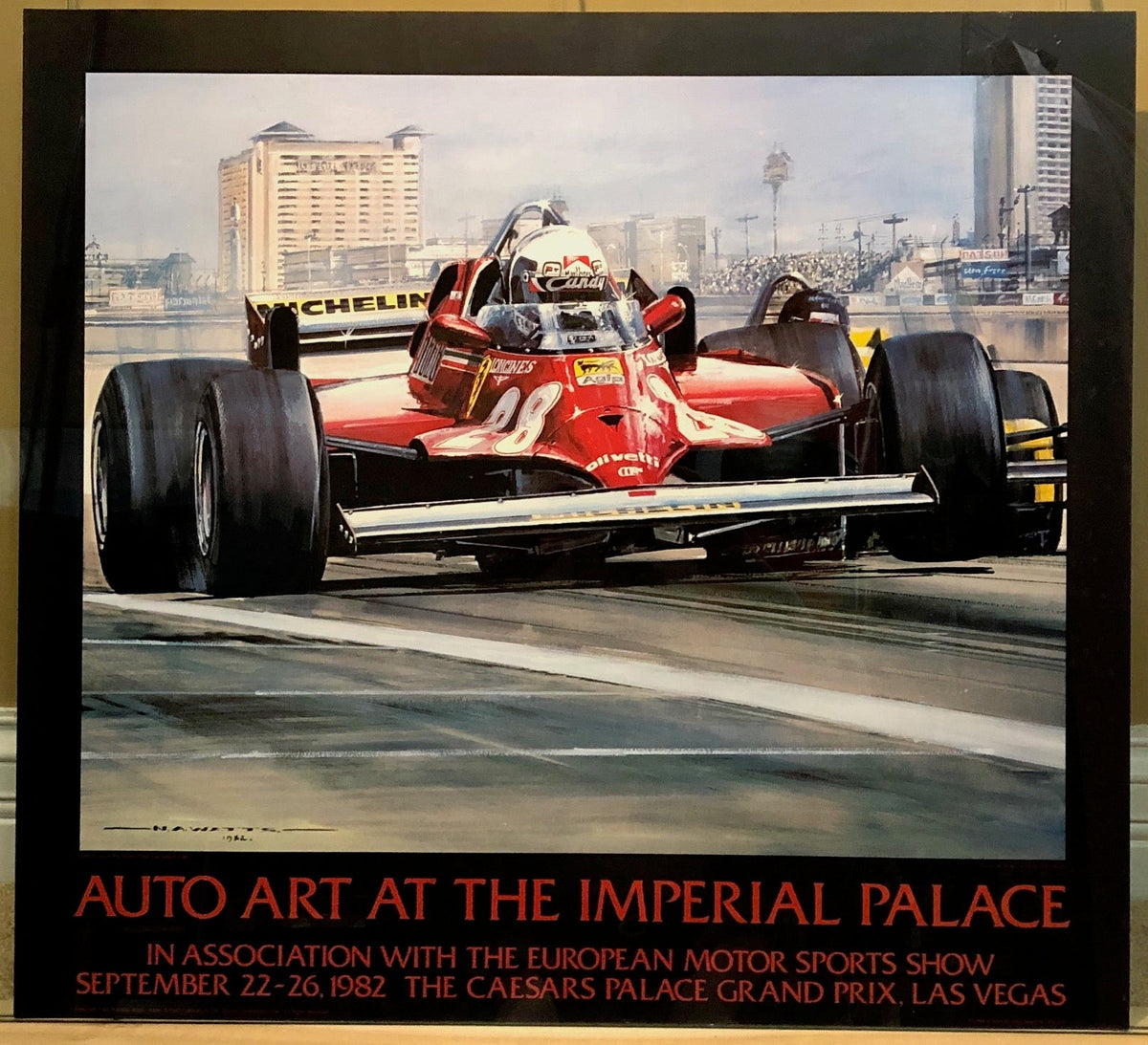 Auto Art At The Imperial Palace 1982 Ceasar's Palace Las Vegas Poster