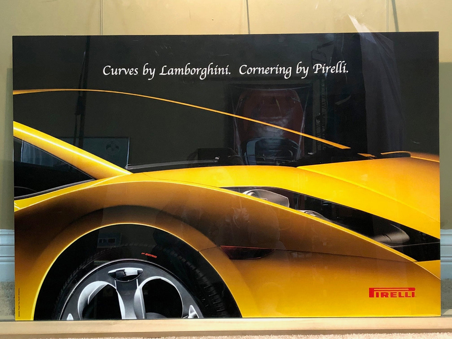 Curves by Lamborghini, Cornering by Pirelli Poster