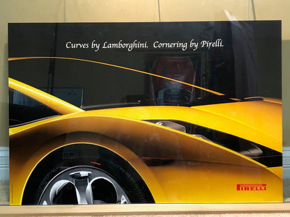 Curves by Lamborghini, Cornering by Pirelli Poster