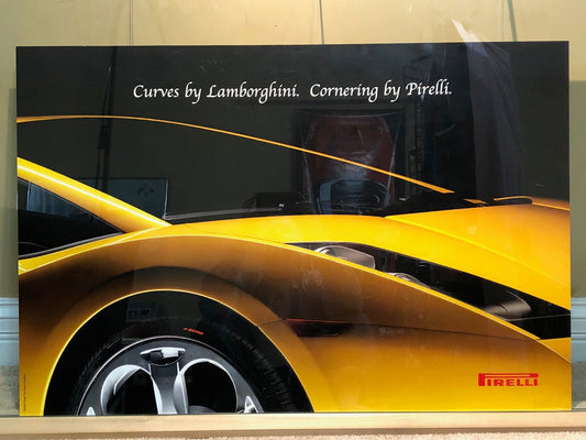 Curves by Lamborghini, Cornering by Pirelli Poster