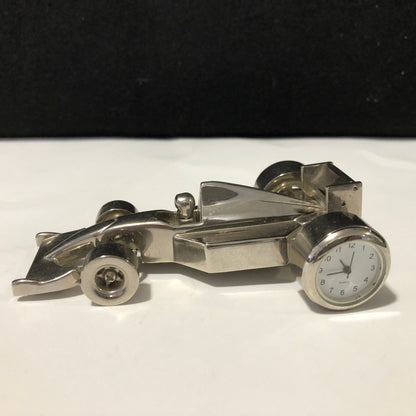 F1 Car Chromed Clock - Quartz