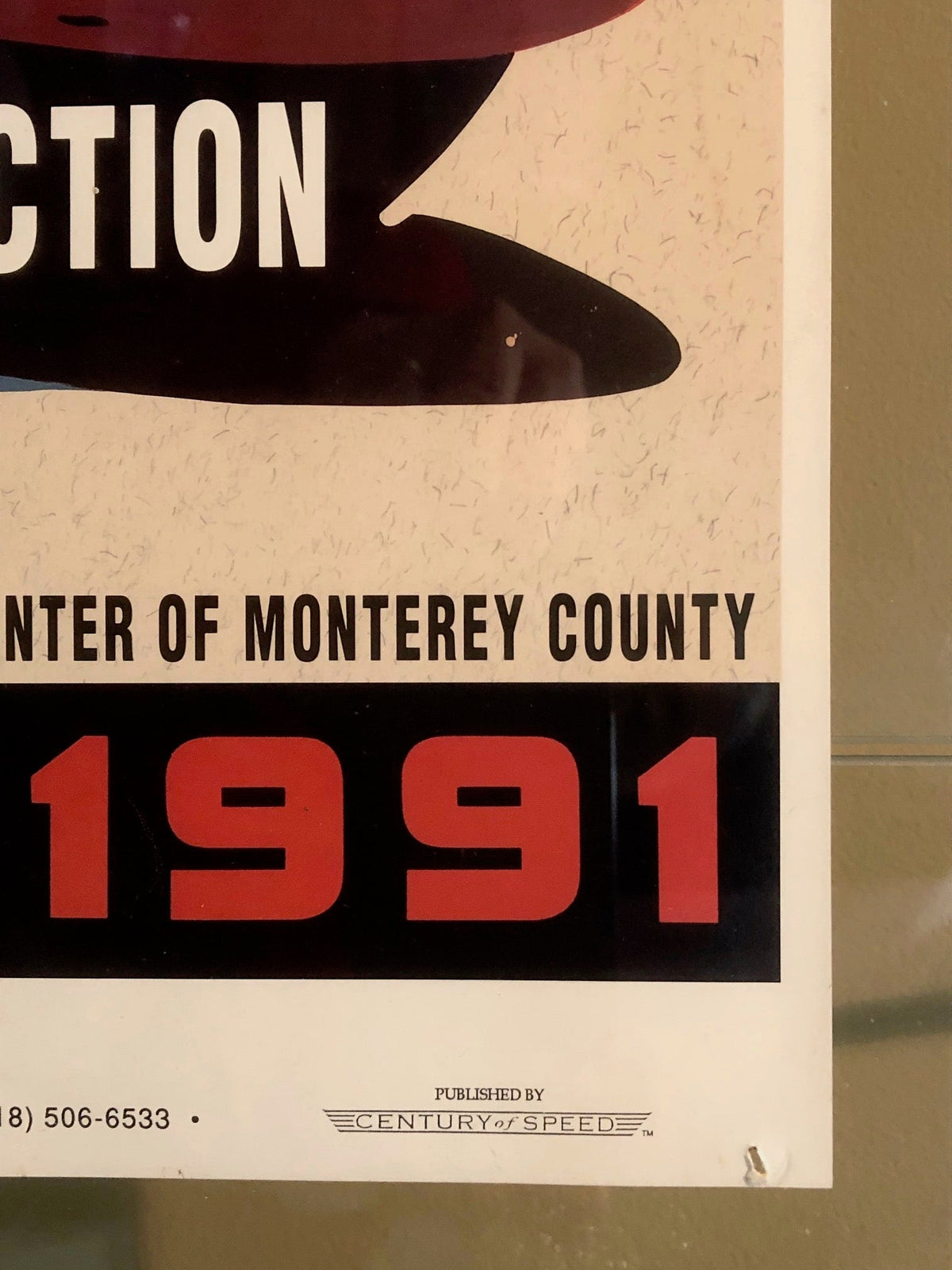 Rick Cole Monterey Auto Auctions 1991 Event Poster (used)