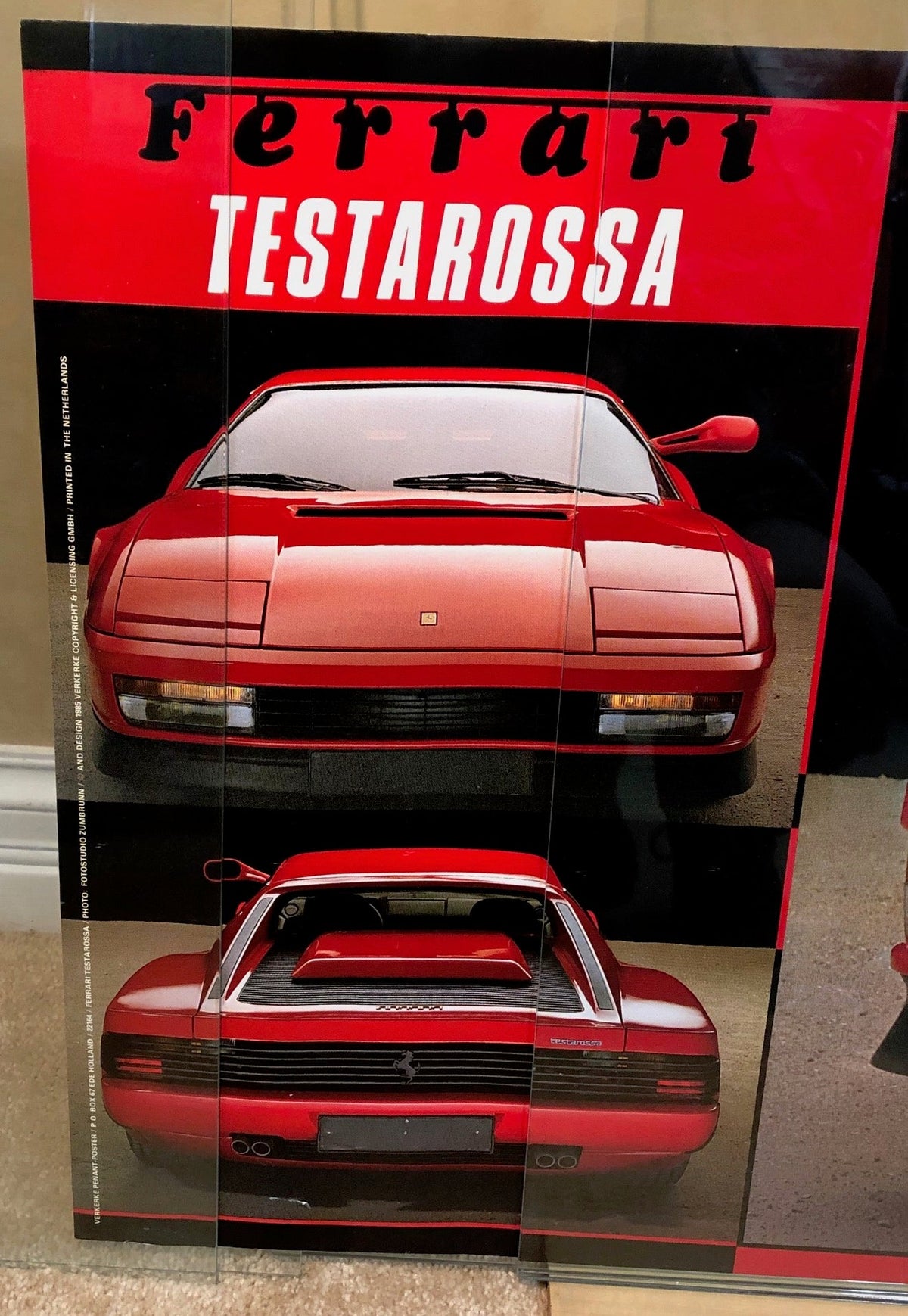 Ferrari Testarossa Extra-Wide Poster