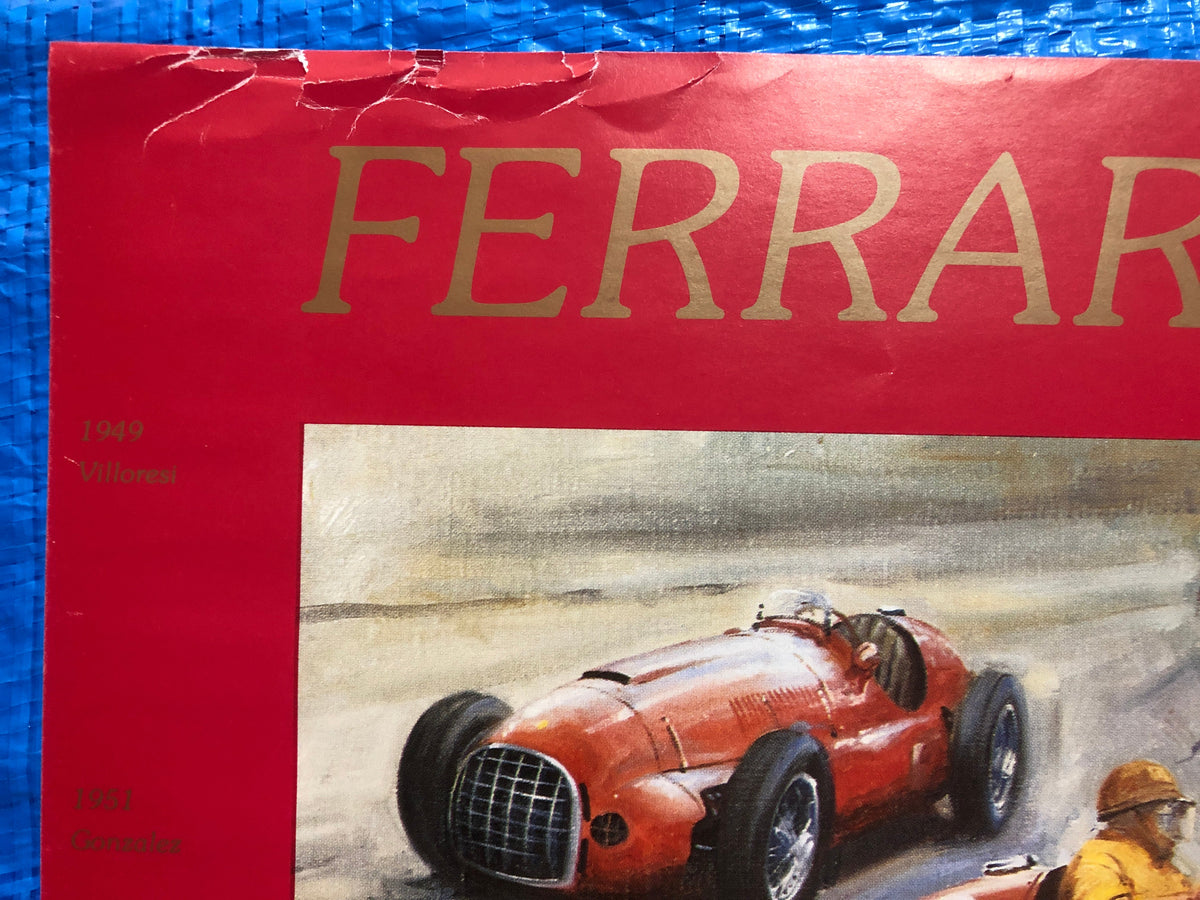 Ferrari Grand Prix History 1949-1990 Poster (Signed & Inscribed)